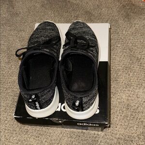 Adidas Knit Black and White Running Shoes